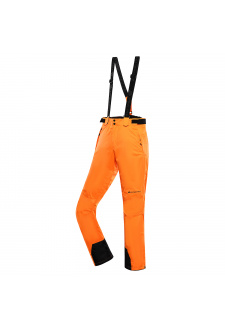 Pánské lyžařské kalhoty s membránou ptx snow ALPINE PRO EDES neon shocking orange