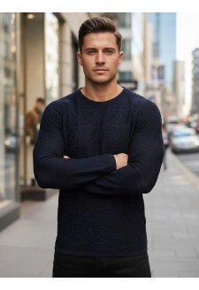 Sweter męski granatowy WX2300z