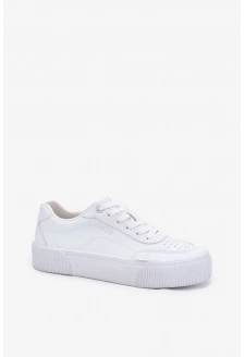 Dámské nízké tenisky z ECO kůže Big Star – bílé