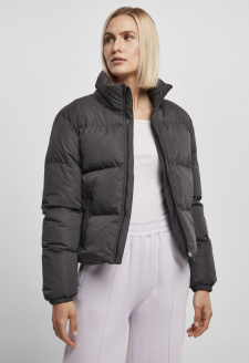 Dámská krátká bunda Peached Puffer Jacket černá