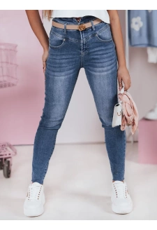 Spodnie damskie jeansowe skinny BLUESTYL granatowe Dstreet UY2368