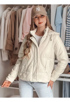 Kurtka damska przejściowa pikowana MARISSIA biała Dstreet TY4850