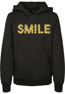 Kids Yellow Smile Box Hoody černá