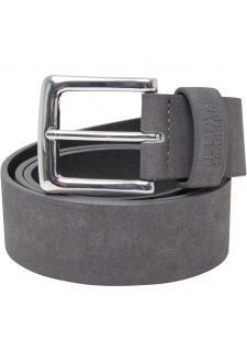 Pásek Suede Leather Imitation Belt šedá