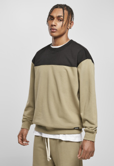 Horní blok Crewneck khaki/černý