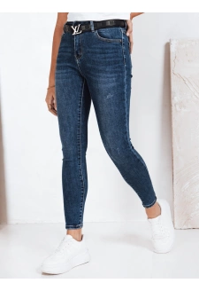 Jeansy damskie skinny niebieskie Dstreet UY2824