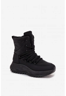 Dámské sněhule na zip Big Star – černé