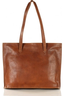 MARCO MAZZINI Světle hnědá dámská business kabelka