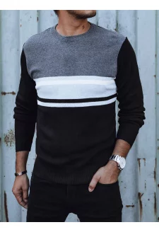 Pánský svetr šedo-černý Dstreet WX2206