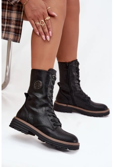 Dámské zateplené workery s dekorativním detailem Dorialine – černé 