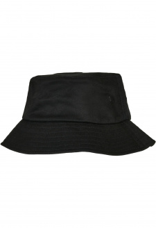 Dětská čepice Flexfit Cotton Twill Bucket, černá