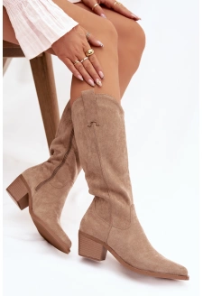 Dámské kovbojky Jazelle – khaki