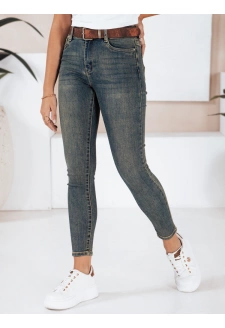 Jeansy damskie skinny niebieskie Dstreet UY2809