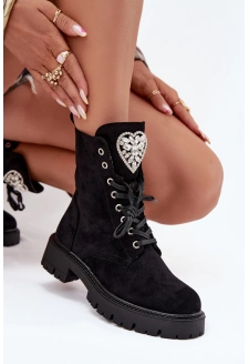 Dámské workery s krystaly Rosira – černé