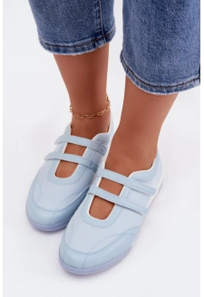 Dámské sportovní baleríny s pásky Farvessa – modré