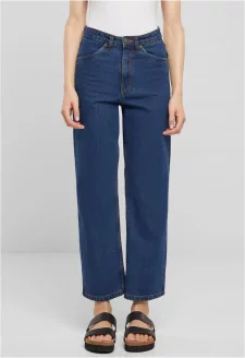 Dámské džíny Cropped Straight Leg - tmavě modré
