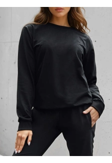 Bluza damska klasyczna czarna Dstreet BY1545