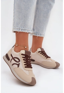 Dámské sportovní tenisky – béžovo-hnědé Tarlisse