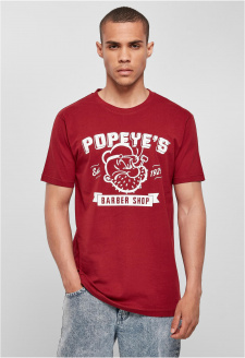 Popeye Barber Shop Tee vínové