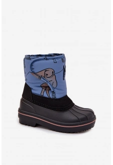 Dětské sněhule na suchý zip Lee Cooper – modré