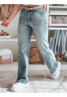 Spodnie damskie jeansowe wide leg LOSSLEG niebieskie Dstreet UY2672
