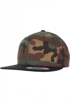 Classic Snapback 2-Tone Camo zelená camo/černá
