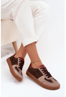 Dámské semišové barefoot tenisky Zazoo – hnědé 