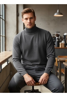 Golf męski jasnoszary Dstreet WX2359