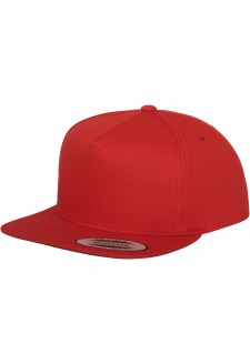 Classic 5 Panel Snapback červená