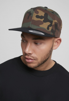 Classic Snapback 2-Tone Camo zelená camo/černá