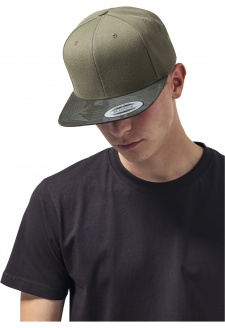 Camo Visor Snapback olivová kamufláž