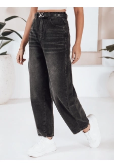 Jeansy damskie balloon fit czarne Dstreet UY2743