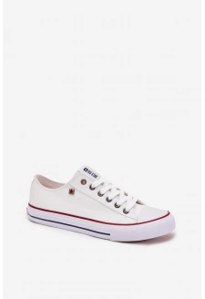 Pánské nízké textilní tenisky Big Star – bílé