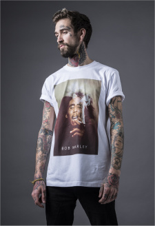 Bob Marley Smoke Tee bílé