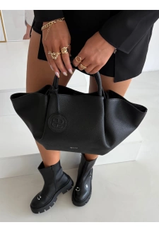 Dámská shopper kabelka z eko kůže – černá Big Star