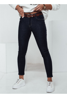 Dámské džíny JEANLINE skinny s páskem Dstreet UY2323