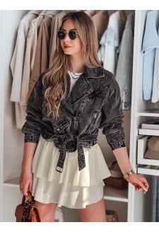 Spódniczka mini z falbaną FALBELA ecru Dstreet CY0493