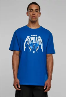 Kobaltově modré tričko origami