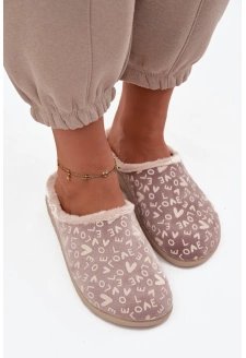 Dámské domácí pantofle Love Inblu – béžové