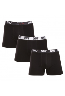 3PACK pánské boxerky DAYZ černé