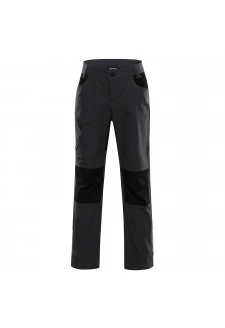 Dětské softshellové kalhoty ALPINE PRO AKANO dk.true gray