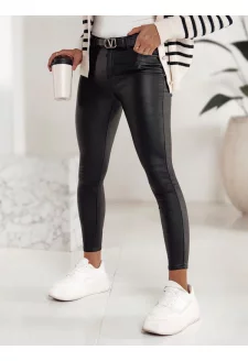 Dámské voskované kalhoty FEMINERO černé Dstreet UY2220