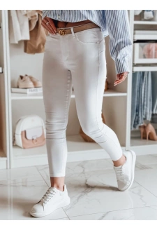 Spodnie damskie jeansowe skinny TRENZI białe Dstreet UY2443