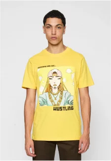 Everyday She Hustling Tee taxi žluté