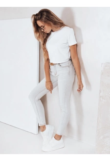Spodnie jeansowe damskie skinny szare Dstreet UY2806