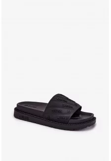 Dámské pantofle na platformě Big Star – černé