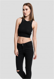 Dámský Cropped Rib Top černý