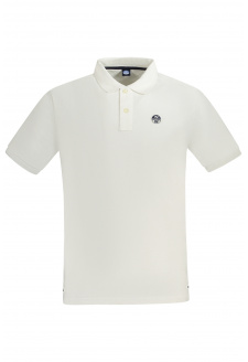 NORTH SAILS POLO MANICHE CORTE UOMO BIANCO