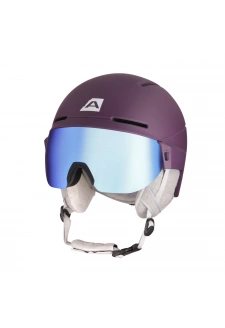 Unisex lyžařská helma se štítem ALPINE PRO MARGE 