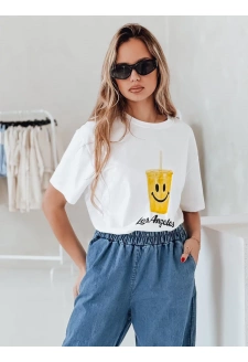 T-shirt damski SUNSMILE biały Dstreet RY2905